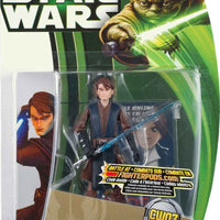 Star Wars The Clone Wars 3.75 Inch Action Figure Green Card - Anakin Skywalker