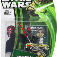 Star Wars The Clone Wars 3.75 Inch Action Figure Green Card - Darth Maul