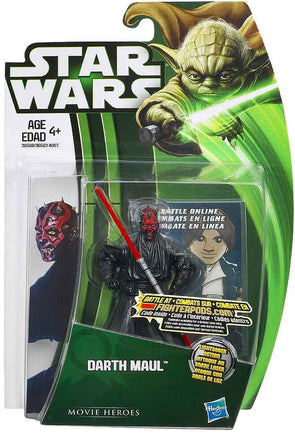 Star Wars The Clone Wars 3.75 Inch Action Figure Green Card - Darth Maul