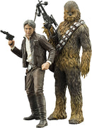 Star Wars The Force Awakens 7 Inch Statue Figure ArtFX+ - Han Solo & Chewbacca