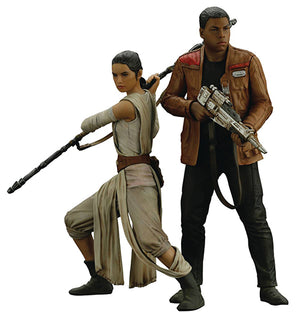 Star Wars The Force Awakens 7 Inch Statue Figure ArtFX+ - Rey & Finn