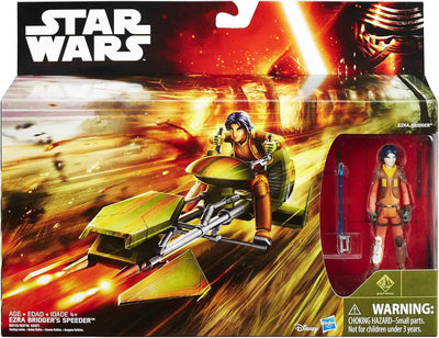 Star Wars The Force Awakens 3.75 Inch Scale Vehicle Figure - Ezra Bridger with Speeder