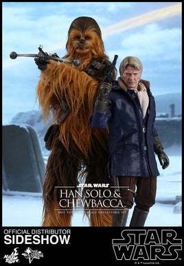 Star Wars The Force Awakens 12 Inch Action Figure MMS 1/6 Scale Series - Han Solo & Chebacca Hot Toys 902761