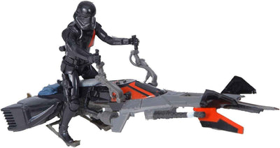Star Wars The Force Awakens 3.75 Inch Scale Vehicle Figure - Speeder Bike with Elite Trooper
