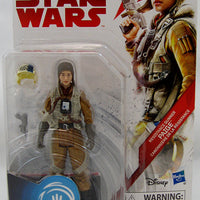 Star Wars The Last Redi 3.75 Inch Action Figure Force Link (2017 Wave 1 Teal) - Resistance Gunner Paige