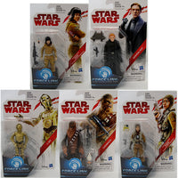 Star Wars The Last Redi 3.75 Inch Action Figure Force Link (2017 Wave 1 Teal) - Set of 5