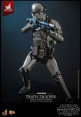 Star Wars The Mandalorian 12 Inch Action Figure 1/6 Scale Exclusive - Death Trooper Black Chrome Hot Toys 909531