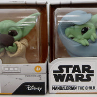 Star Wars The Mandalorian 2.2 Inch Action Figure Baby Bounties 2-Pack Series - The Child (Baby Yoda) Soup & Blanket