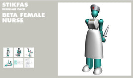 BETA FEMALE NURSE AFK44R Action Figure STIKFAS REGULAR PACK Stickfas Toy