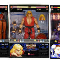 Street Fighter 2 The Final Challengers 6 Inch Action Figure Wave 1 - Set of 3 (Ken - Chun Li - Dhalsim)