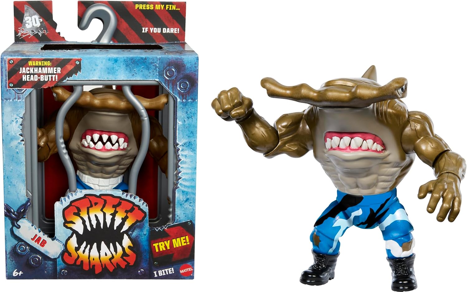Street Sharks 30th Anniversary 6 Inch Action Figure - Jab| Cmdstore
