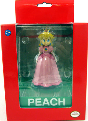 Super Mario 3 Inch Mini Collectible Figure - Peach with Display Case