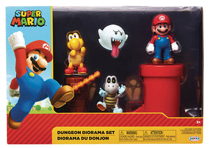 Super Mario 2 Inch Diorama World Of Nintendo - Dungeon Diorama Set