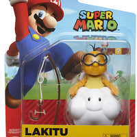 Super Mario 4 Inch Action Figure World Of Nintendo Wave 15 - Lakitu with Fishing Pole