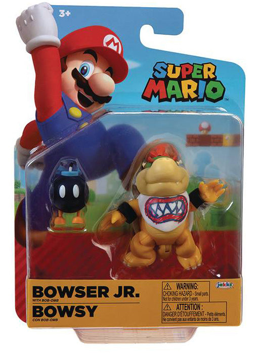 World of Nintendo Super Mario Bowser Jr. with Bob-Omb - 4-inch World of Nintendo Super Mario Bowser Jr. with Bob-Omb - 4-inch