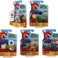 Super Mario World Of Nintendo 4 Inch Action Figure Wave 21 - Set of 5