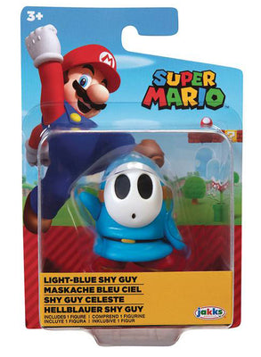 Super Mario 2.5 Inch Mini Figure World Of Nintendo Wave 25 - Light Blue Shy Guy