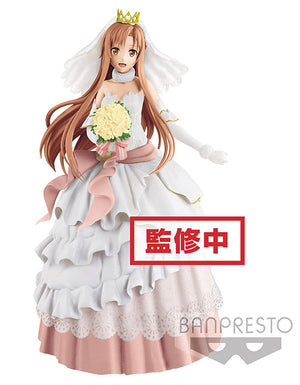 Sword Art Online Code Register 9 Inch Action Figure EXQ Series - Asuna Wedding (Shelf Wear Packaging)