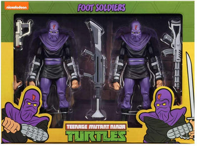 Teenage Mutant Ninja Turtles 7 Inch Action Figure 1980 Cartoon 2-Pack - Foot Solider Army Builder