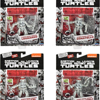 Teenage Mutant Ninja Turtles 4 Inch Action Figure Comic Series Box Set - Ninja Turtles Black & White Comic Book Figures