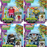 Teenage Mutant Ninja Turtles 4.5 Inch Action Figure Mix N Match Wave 1 - Set of 4 (Splinter-Mechazoid-Bishop-Metalhead)