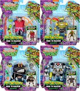 Teenage Mutant Ninja Turtles 4.5 Inch Action Figure Mix N Match Wave 1 - Set of 4 (Splinter-Mechazoid-Bishop-Metalhead)