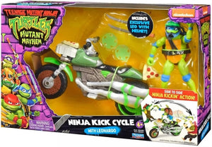 Teenage Mutant Ninja Turtles 5 Inch Scale Vehicle Figure Mutant Mayhem - Ninja Kick Cycle with Leonardo