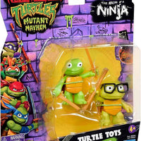 Teenage Mutant Ninja Turtles 5 Inch Action Figure Mutant Mayhem - Turtle Tots Leo & Donnnie