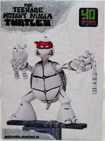 Teenage Mutant Ninja Turtles 4.5 Inch Action Figure Original Sketch - Michelangelo Black & White
