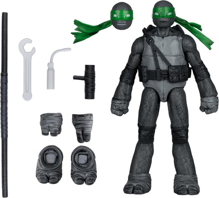 Teenage Mutant Ninja Turtles 5 Inch Action Figure Page Punchers Wave 2 - Donatello Black White Green Variant