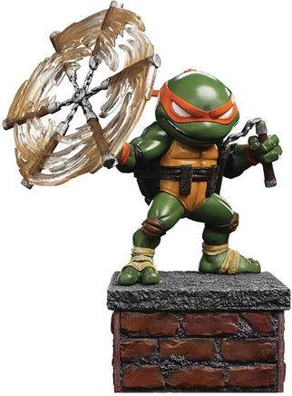 Teenage Mutant Ninja Turtles SDCC 8 Inch Statue Figure Minoco Diorama Exclusive - Michaelangelo V2