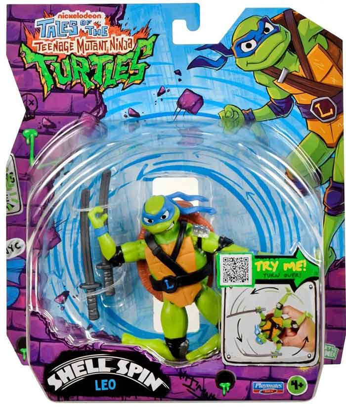 Teenage Mutant Ninja Turtles Shell Spin 5 Inch Action Figure - Leonard ...