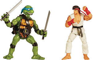 Teenage Mutant Ninja Turtles Street Fighter 5 Inch Action Figure 2-Pack - Leonardo vs Ryu