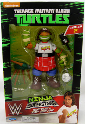 Teenage Mutant Ninja Turtles 6 Inch Action Figure WWE Collector Series - Michelangelo as Rowdy Roddy