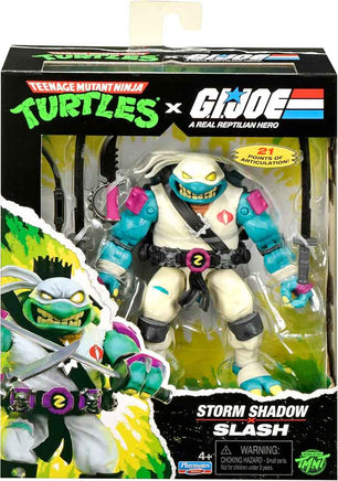 Teenage Mutant Ninja Turtles x G.I. Joe 5 Inch Action Figure - Storm Shadow x Slash