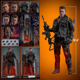 Terminator 12 Inch Action Figure 1/6 Scale - T-800 (Battle Damaged Version 2.0) Hot Toys 913791