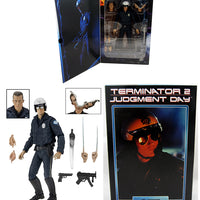 Terminator 2 Judgement Day 7 Inch Action Figure Ultimate Series - Ultimate T-1000 (Motorcycle Cop) (Shelf Wear)