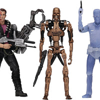 Terminator Kenner Tribute 7 Inch Action Figure Series 1 - Set of 3 (T-800 - T-1000 - Endoskeleton)