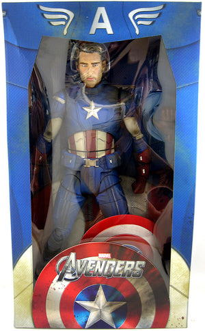 The Avengers Movie 18 Inch Action Figure 1/4 Scale Series - Battle Damaged Movie Captain America