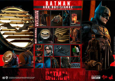 The Batman 12 Inch Action Figure 1/6 Scale - Batman and Bat-Signal Hot Toys 910596