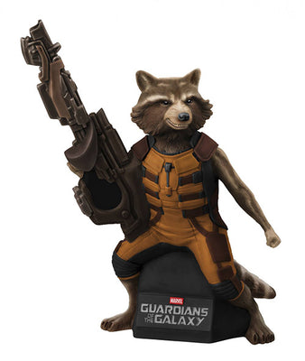 The Guardians Of The Galaxy Movie 8 Inch Piggy Bank PX Exclusive - Rocket Raccoon Bust Bank