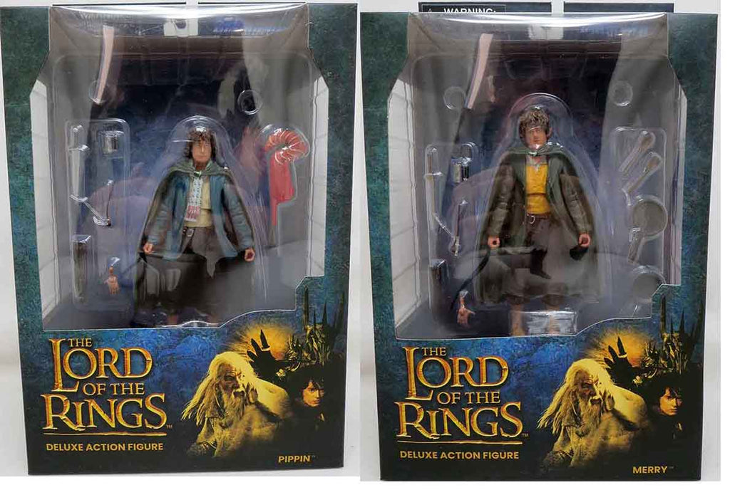 The Lord Of The Rings 4 Inch Action Figure Deluxe Series 7 - Set of 2 (Merry & Pippin)