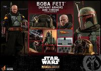 The Mandalorian 12 Inch Action Figure 1/6 Scale - Boba Fett (Repaint Armor) and Throne Hot Toys 90885