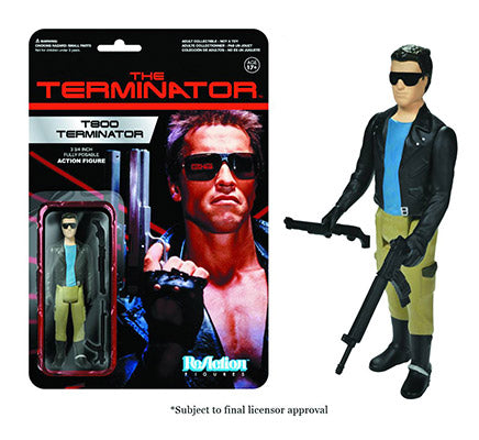 The Terminator 3.75 Inch Action Figure ReAction Series - T-800 With Black Jacket