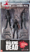 The Walking Dead 5 Inch Action Figure Bloody 3-Pack Series - Michonne with Zombies Box Set