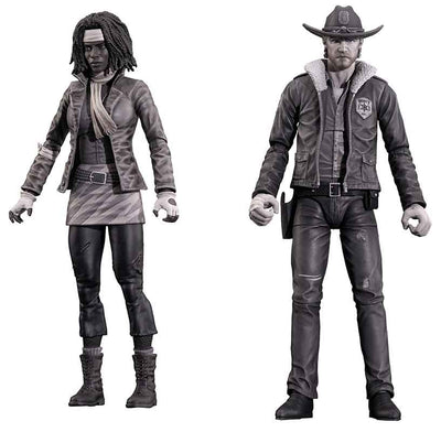 The Walking Dead Comic 7 Inch Action Figure Select Wave 1 - Set of 2 (Rick & Michinne)