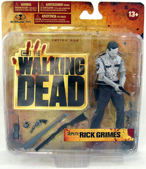 The Walking Dead 5 Inch Action Figure Television Series 1 - Black & White Deputy Rick Grimes