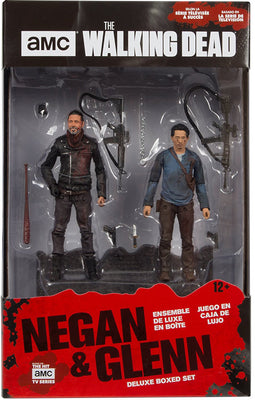 The Walking Dead TV Series 5 Inch Action Figure 2-Pack - Negan & Glenn (Shelf Wear Packaging)