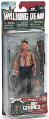 The Walking Dead 5 Inch Action Figure TV Series 4 - Rick Grimes Exclusive (Non Mint Crushed Packaging)