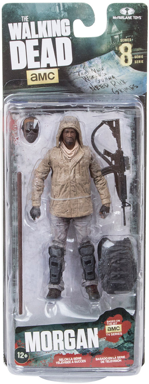 The Walking Dead 5 Inch Action Figure TV Series 8 - Morgan Jones (Shelf Wear Packaging)